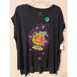 Universal Studios Halloween Horror Nights Pumpkin Spider Glow in Dark T Shirt 2X